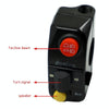 Motorcycle Modification Aluminum Alloy Handle Switch High Low Beam Light Turn Signal Horn Control Switch(Black)