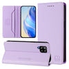 For Samsung Galaxy A42 5G / M42 RC01 Dual-Folded Magnetic Suction RFID Leather Phone Case(Light Purple)