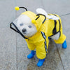 Waterproof Dog Raincoat, XL Yellow Bee, 5.5-7.5kg