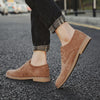 British Style Casual Shoes Suede Oxford Leather Men Shoes, Size:42(Brown)