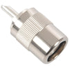 PL259 UHF Male Connector for RG8/LMR400 Coax - Silver