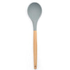 Silicone Wood Handle Round Cooking Spoon Heat-resistant Kitchen Tools