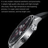 MD3MAX 1.39 inch Round Screen Steel Strap Smart Watch Supports Heart Rate Monitoring/Blood Oxygen Monitoring(Black)
