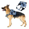 Dog Harness with Backpack, Lake Blue, Medium - No-Pull, Breathable