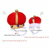 Red Velvet Pet Crown Hat (S) - Dog & Cat Costume Accessory