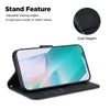 For Realme 13+ Global Little Tiger Embossed Leather Phone Case(Black)