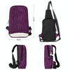 Waterproof Shoulder Messenger Bag Outdoor Chest Bag(Purple)