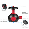 PULUZ 360 Degree Panoramic Metal Tripod Ball Head Adapter(Red)