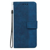 For Asus Zenfone 9 Geometric Embossed Flip Leather Phone Case(Blue)
