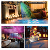 12 Cards UK Plug Not Easy To Fade Card Pattern 9W Double Cylinder Water Pattern Christmas Projection Light