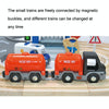 Multifunctional Wooden Police Station Road Track Set Baby Assembling Building Blocks Educational Early Education Toys