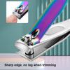 3 PCS Large Color Titanium Nail Clipper Gradient Mermaid Handle Nail Clipper Nail Art Tool