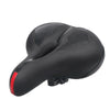 SGODDE Mountain Bike Shock Absorbing Thickened Soft Saddle(Black Red)