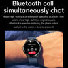 T52 1.39 inch IP67 Waterproof Leather Band Smart Watch Supports Bluetooth Call / Blood Oxygen / Body Temperature Monitoring(Black)