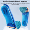 Men Shock Absorbing Sweat Absorbing Breathable Sports Insoles, Size:35-36