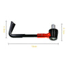 2 PCS Universal 22mm Shockproof Protection Rod CNC Horn Shape Handbrake Motorcycle Modification Accessories(Orange)