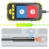 Y19 7.9mm Dual Lens Hand-held Hard-wire Endoscope with 4.3-inch IPS Color LCD Screen, Cable Length:10m(Yellow)
