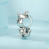 S925 Sterling Silver New Year Cute Little Dragon DIY Beads(SCC2720)
