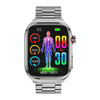 TK16 2.04 inch LCD Screen Steel Strap Smart Watch Supports Health Monitoring(Silver)