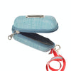 Dog Poop Bag Dispenser, Linen, Blue, Reflective, with Cutter