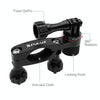 PULUZ 360 Degree Rotation Bike Aluminum Handlebar Adapter Mount with Screw for GoPro, Insta360, DJI and Other Action Cameras(Black)