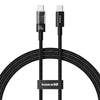 Baseus CD Series PD100W USB-C / Type-C to USB-C / Type-C Fast Charging Data Cable, Length:2m(Black)