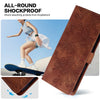 For Redmi Note 13 4G Lace Floral Embossed Magnetic Buckle PU Phone Case With Wrist Strap(Brown)
