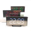 6507 Curved Big Screen Electronic Clock LED Mirror Mute Alarm Clock(Red)