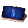 For Asus ROG Phone 6 Four-leaf Clasp Embossed Buckle Leather Phone Case(Rose Gold)
