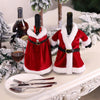 Christmas Red Wine Bottle Cover Wine Bottle Decoration Creative Wine Bag(Skirt)