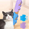 Cat Self Groomer Brush, Purple - Table Leg Mount