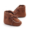 D2245 Winter Warm Baby Cotton Boots Plus Velvet Thickened Baby Walking Shoes, Size: 13cm(Brown)