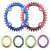 MOTSUV Narrow Wide Chainring MTB  Bicycle 104BCD Tooth Plate Parts(Yellow)