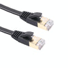 3m CAT7 10 Gigabit Ethernet Ultra Flat Patch Cable for Modem Router LAN Network - Built with Shielded RJ45 Connectors (Black)