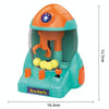 Children Rocket Grab Ball Machine Toys Mini Simulation Catching Crane Model(Purple Green)