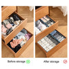 Foldable Drawer Clothes Storage Box, Spec: 7 Grids (Gray)
