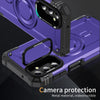 For Samsung Galaxy A14 5G / 4G Lens Holder MagSafe Phone Case(Purple)