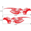 2 PCS/Set D-489 Fire-breathing Dragon Pattern Car Modified Decorative Sticker(Red)