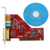 Crystal 4 Channel PCI Sound Card(Red)