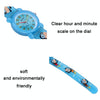 JNEW A335-86267 Children Cartoon 3D Diving Monkey Silicone Waterproof Quartz Watch(Dark Blue)