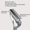 Double-Sided Pet Comb - Zinc Alloy - Small/Large - Cat & Dog