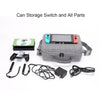 Portable EVA Single Shoulder Storage Bag Suitcase for Nintendo Switch(Grey)