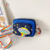 Children Shoulder Messenger Bag Cute Coin Backpack(Blue)