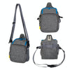 Dog Treat Training Pouch Bag, Grey/Blue, 25x17x12cm