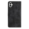 For Samsung Galaxy A06 4G Skin-feel Embossed Butterfly Leather Phone Case(Black)