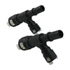 2pcs / Set For Cadillac Car Heater Hose Connector 15055343(Black)