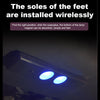 A86 Car Charging Smart Voice-activated Colorful Foot Atmosphere Light