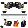 PROBEROS Metal Drop Wheel 18+1 Axis Lure Fish Wheel, Style: DW132SR Right Hand