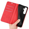 For Samsung Galaxy S25 5G Retro-skin Magnetic Suction Leather Phone Case(Red)