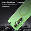 For Samsung Galaxy S24 FE 5G MagSafe Frosted Translucent TPU + PC Full Coverage Phone Case(Green)